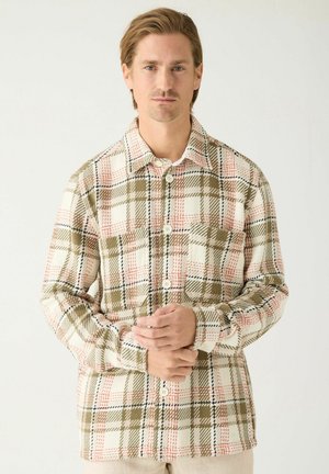 KnowledgeCotton Apparel, CHECKED - Tunn jacka - creme check