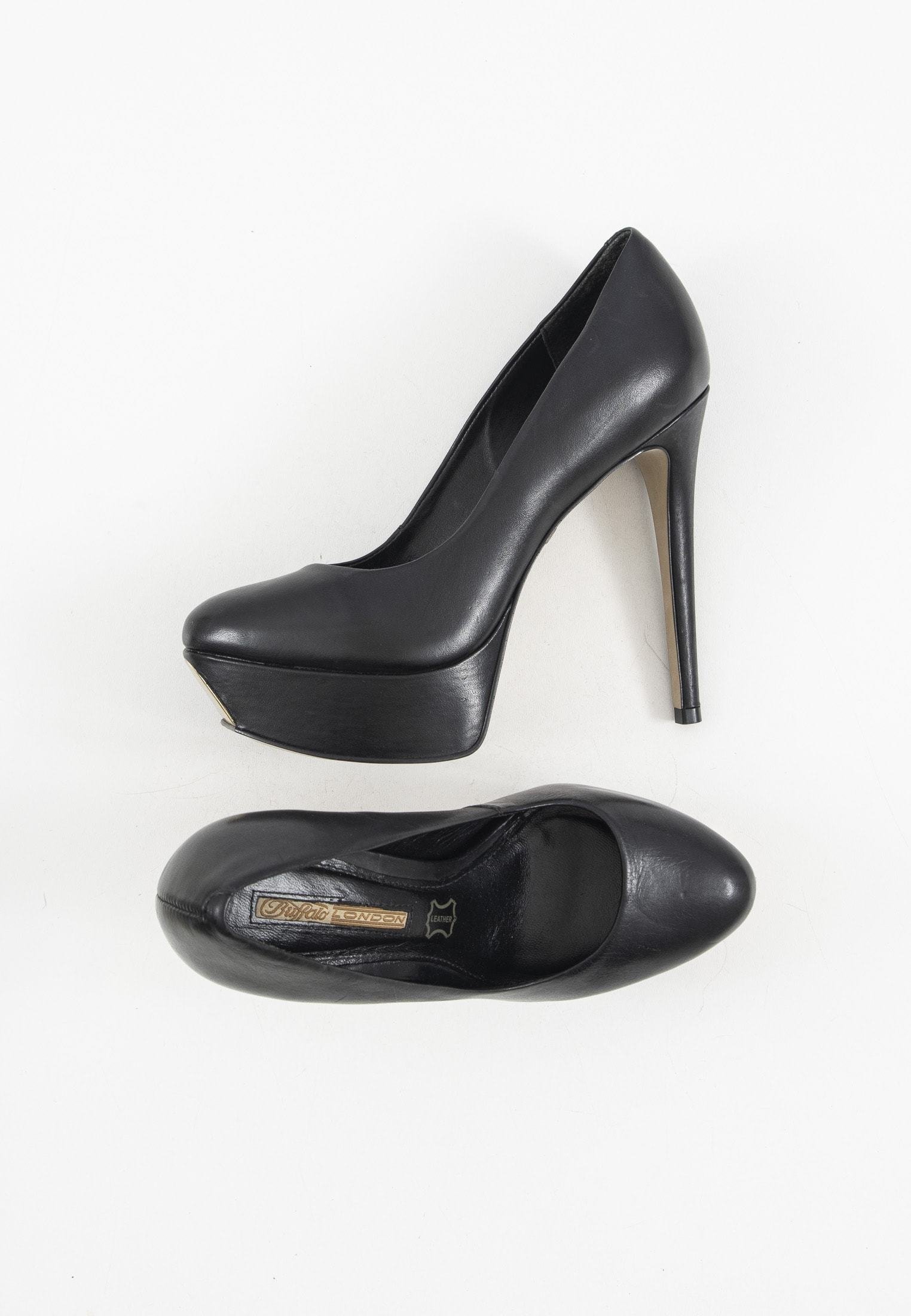 Buffalo Talons hauts à bout ouvert - schwarz/noir - ZALANDO.FR