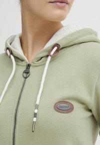 Oxmo Sudadera con cremallera - mottled light green