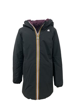 WARM DOUBLE - Cappotto invernale - black pure - violet dk purple