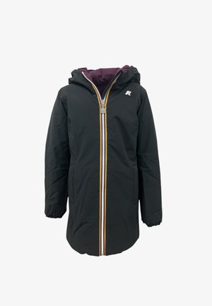 K-Way WARM DOUBLE - Cappotto invernale - black pure - violet dk purple