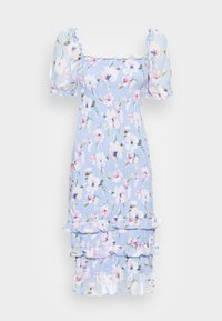 Não selecionado, blue floral