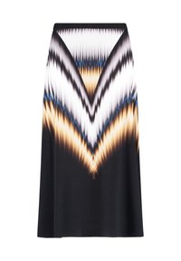 Taifun WEIT MIT MIDI PRINT - A-Linien-Rock - offwhite gemustert