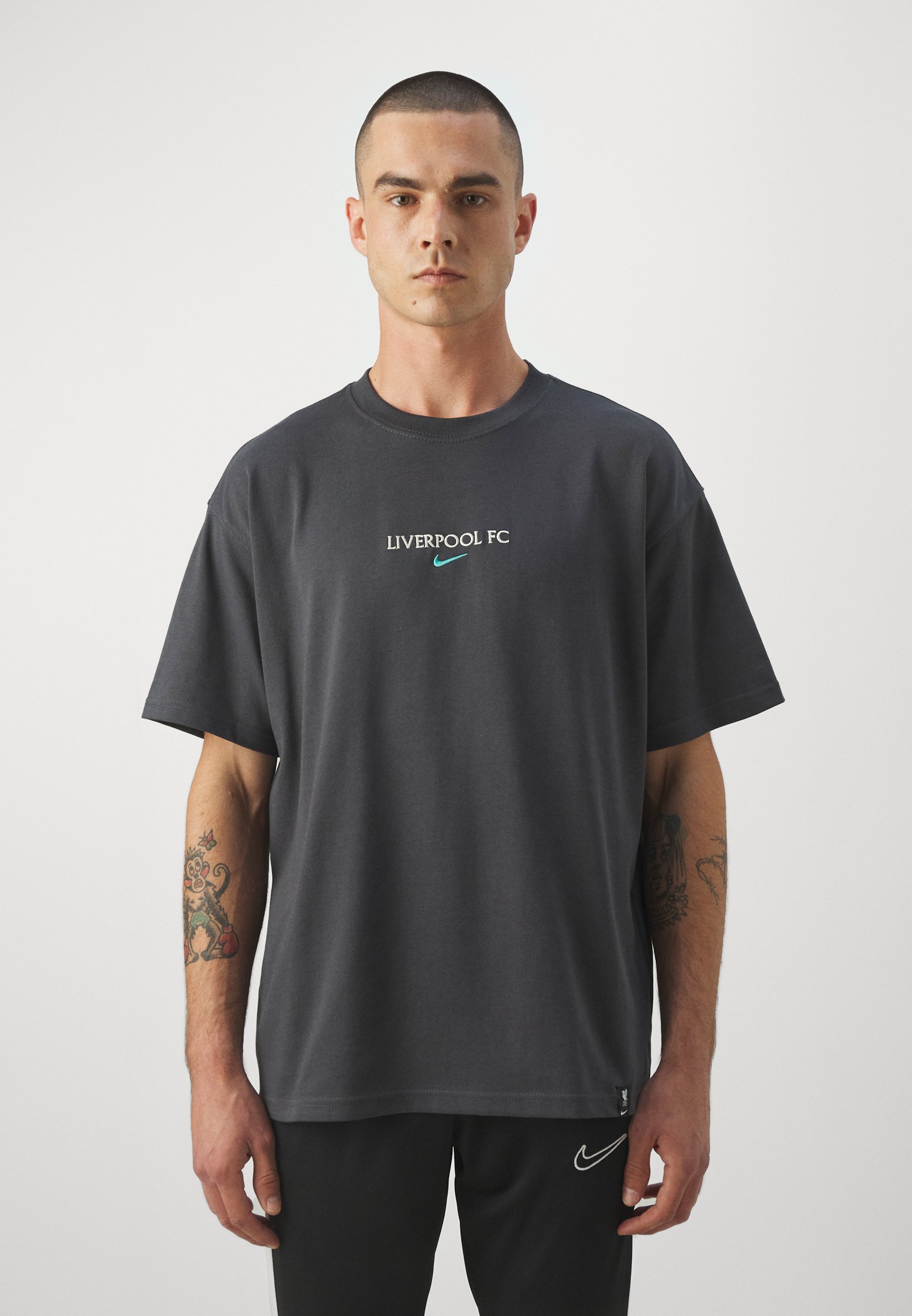 liverpool nike t shirt grey