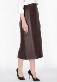 DreiMaster A-lijn rok - coffee brown