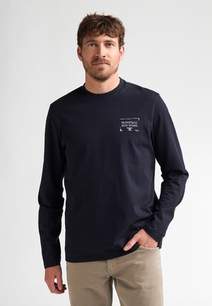 Petrol Industries, GRAPHIC LONG SLEEVE TEE FORGEWALL - Maglietta a manica lunga - royal navy