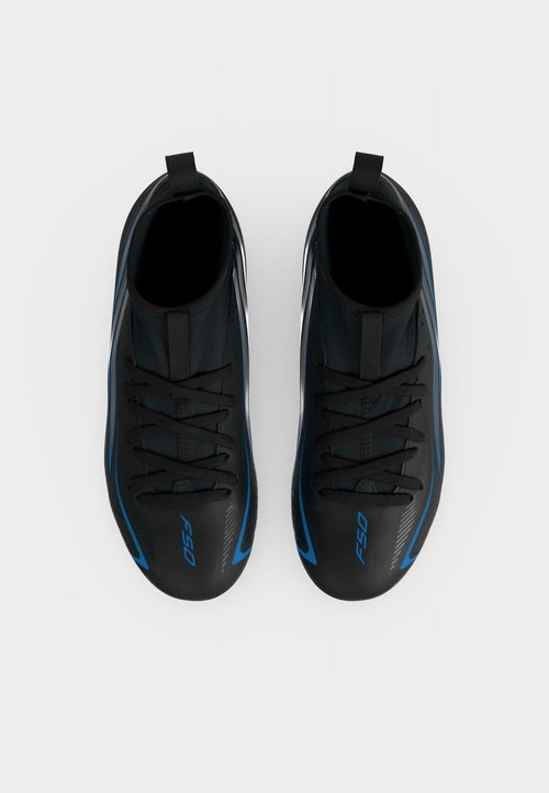 adidas F50 HYPERFAST CLUB MID FIRM GROUND MULTI GROUND KIDS UNISEX - Football boots artificial grass - core black/lucid ray blue — foto 5