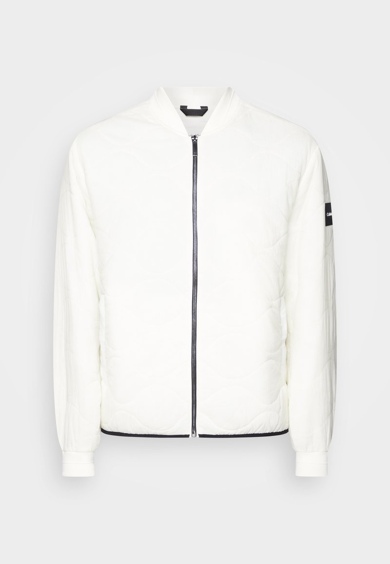Calvin Klein CRINKLE ONION - Bomber Jacket - vanilla ice/off-white ...