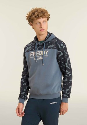 Felpa con cappuccio - blue