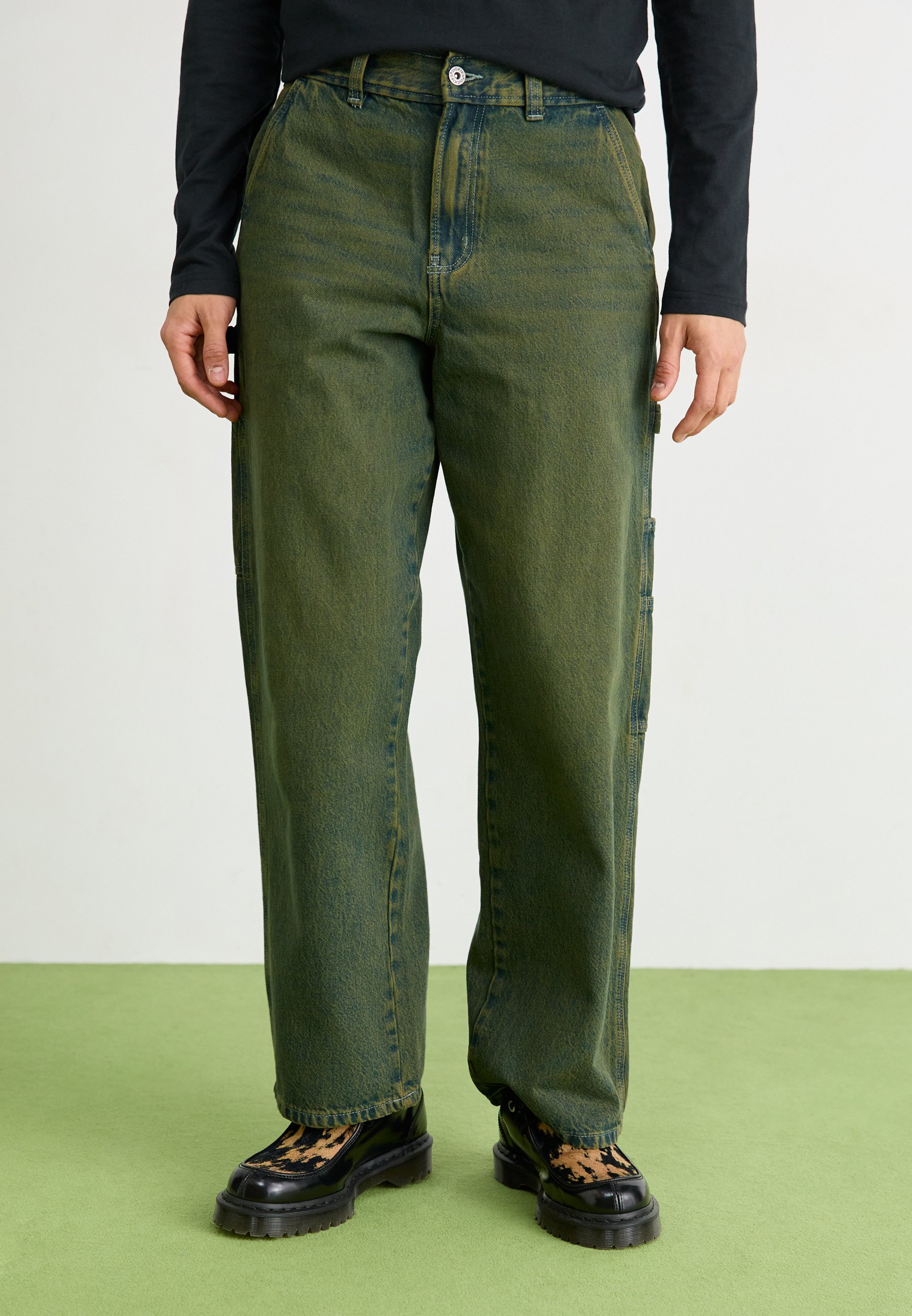 Pantalon Dickies Vintage 38x30 – Cargo Carpenter – Vert Armée – Grunge USA