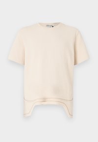 PANELLED TEXTURED TEE UNISEX - T-Shirt basic - ecru