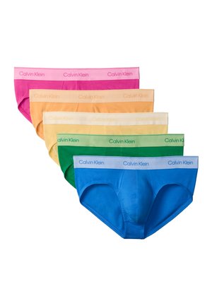 Calvin Klein Underwear, HIP BRIEF PRIDE COTTON 5 PACK - Nohavičky/Slipy - golden-coloured haze/mardi gras green/palace