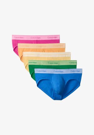 Calvin Klein Underwear, HIP BRIEF PRIDE COTTON 5 PACK - Nohavičky/Slipy - golden-coloured haze/mardi gras green/palace