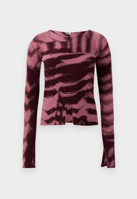 TIGERS EYE LONG SLEEVE - Trui - pink/bordeaux