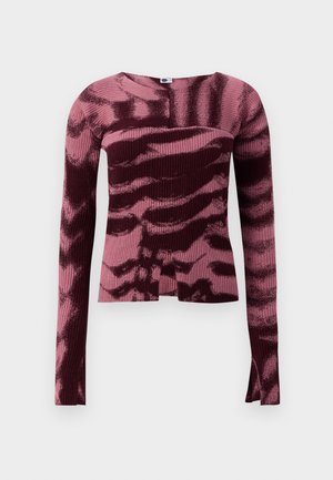 TIGERS EYE LONG SLEEVE - Pulover - pink/bordeaux