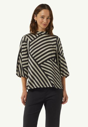 comma MIT STEHKRAGEN - Blouse - schwarz