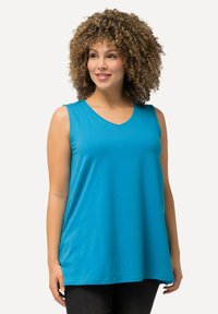 Ulla Popken ÄRMELLOS - Top - light blue