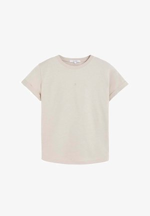 Scalpers, SCALPERS SCPLAIN CENTRAL SKULL TEE - Camiseta básica - natural melange