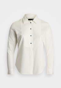 Lauren Ralph Lauren Woman BIB-FRONT COTTON BROADCLOTH SHIRT - Bluza z gumbi - white