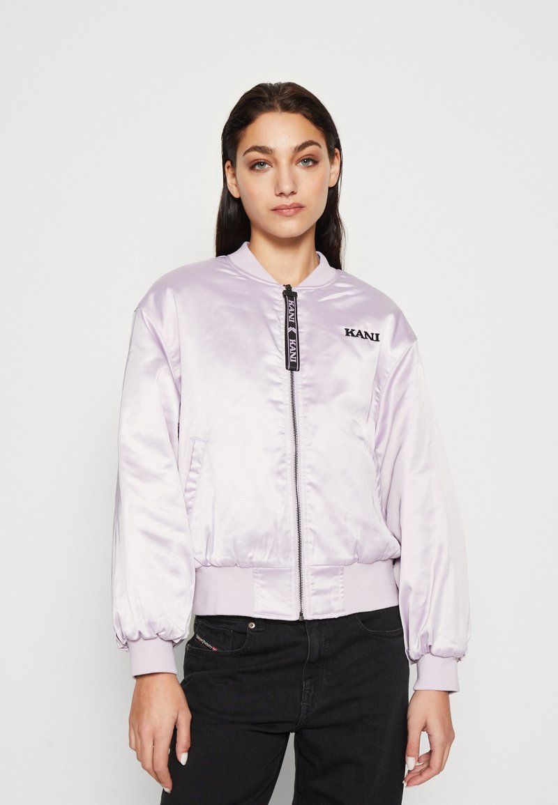 Karl Kani - CHEST RETRO JACKET  - Bomberjacks - purple, Vergroten