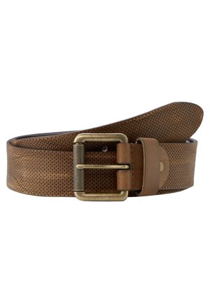 GEMUSTERTER  - Belt - camel