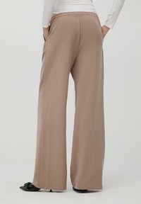 Terranova WIDE LEG CON COULISSE  - Pantaloni - fango melange