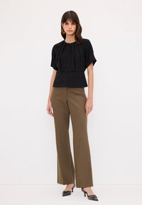 adL ZIPPER DETAILED - Bluse - black