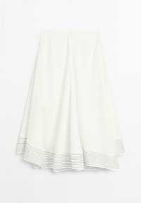 FLARED WITH SEAM DETAILS - A-lijn rok - white