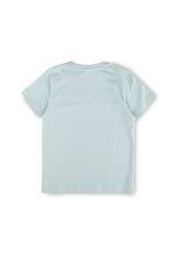 Light blue cotton t-shirt with short sleeves, crew neckline, and a smooth texture. Standard fit with no graphics or embellishments.