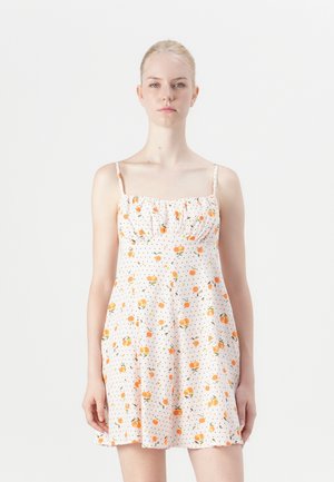 STRAPPY BACK MINI DRESS - Robe de jour - peach