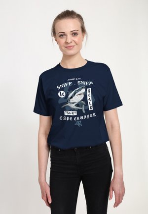 SHARKY CO - T-shirt print - navy blue