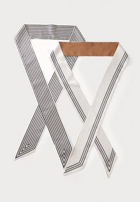 Zign by Zalando - 2 PACK - Foulard - beige/brown/black + beige/black Thumbnail Image 1