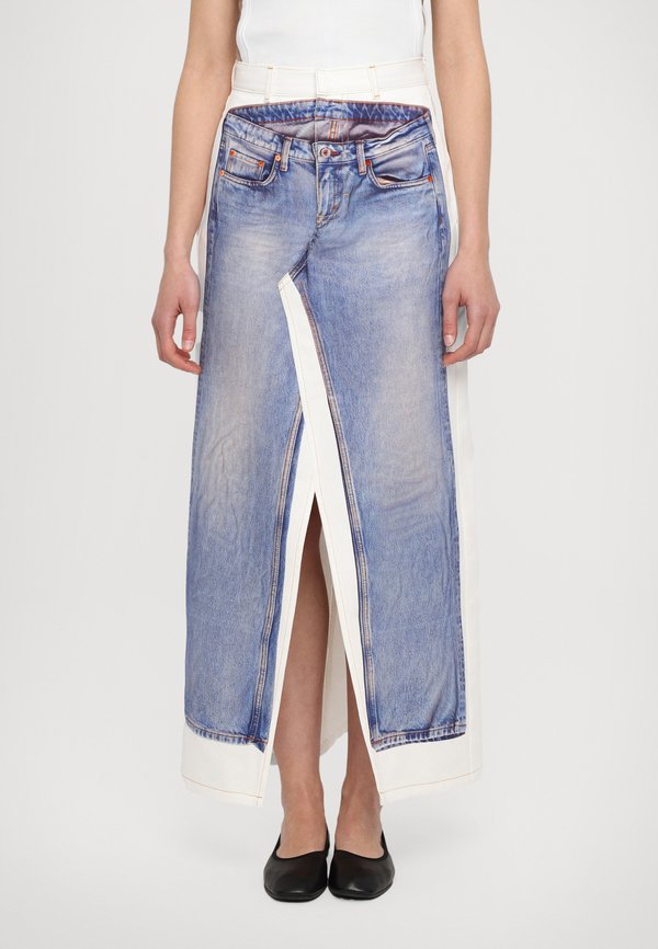 AUGMENTED MAXI SKIRT - Denim skirt