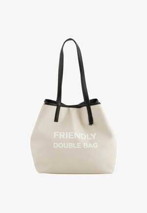 Carpisa FRIENDLY DOUBLE - Handtasche - white black