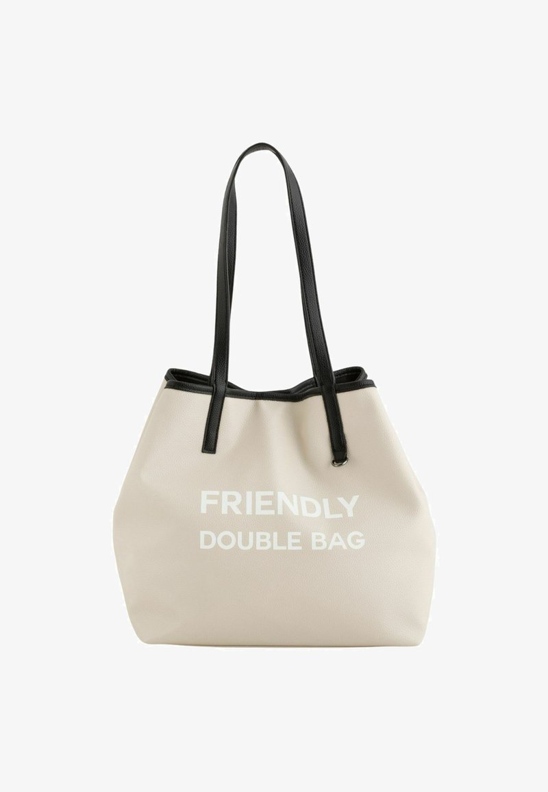 Carpisa FRIENDLY DOUBLE - Handbag - white black