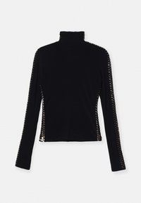 STUD SLIM FIT LONG SLEEVE TURTLE  - Maglietta a manica lunga - black