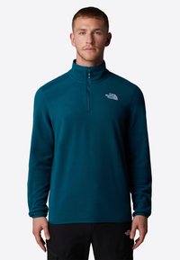 The North Face GLACIER 1/4 ZIP - Suéter de forro polar - midnight petrol