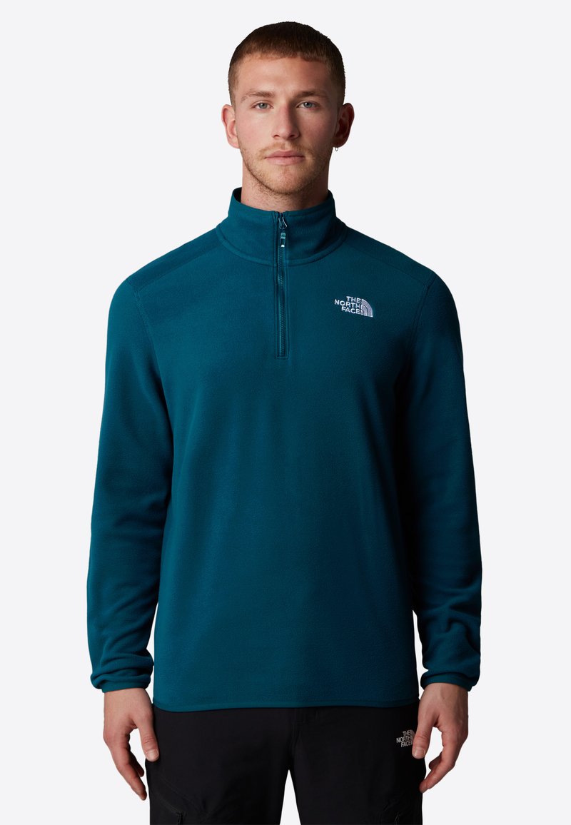 The North Face GLACIER 1/4 ZIP - Suéter de forro polar - midnight petrol