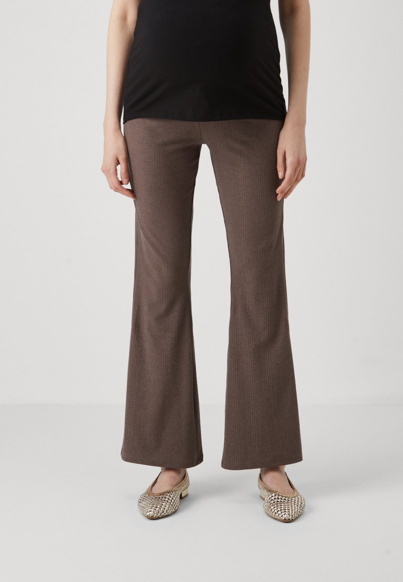 Even&Odd Maternity - Broek - mottled dark brown, Vergroten