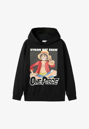 ONE PIECE - Pulover s kapuco - black