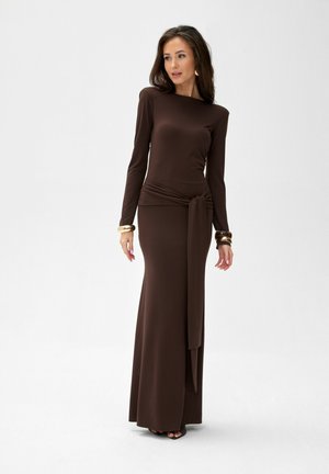 SERENYA - Maxi-jurk - brown