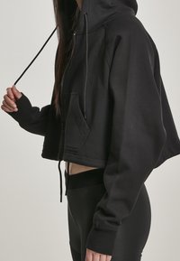 Urban Classics Felpa con zip - black