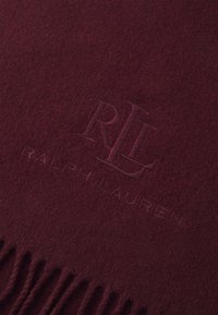 Lauren Ralph Lauren WOOL CASHMERE HERRINGBONE SCARF - Šál - bordeaux