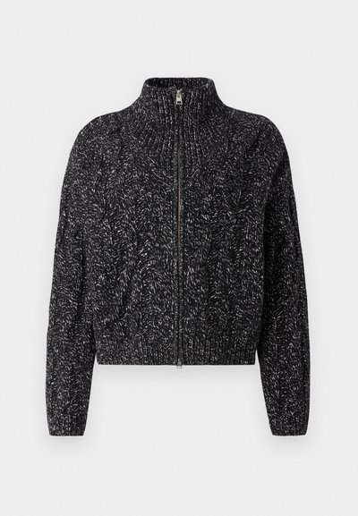 CLOSED TROYER ZIP CARDIGAN - Kardiganas - dark grey melange