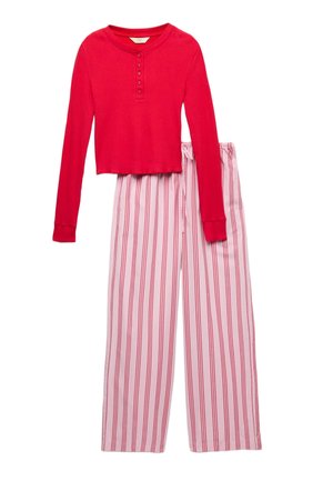Marks & Spencer, STRIPED SET - Nachtwäsche Set - red mix