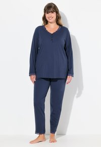 Ulla Popken SET - Pyjama set - dark violet