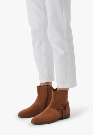 Cowboy/motoros bokacsizma - beige