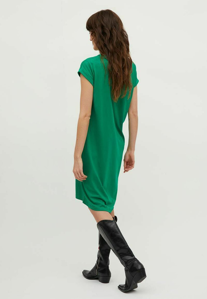 VILA VIDREAMERS KNEE NOOS - Jersey dress - amazon/green - Zalando VILA VIDREAMERS KNEE NOOS - Jersey dress - amazon/green - Zalando