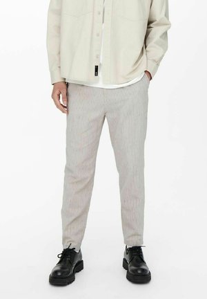 Pantalones chinos - silver-coloured