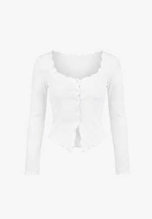 usha, SET - Strickjacke - white